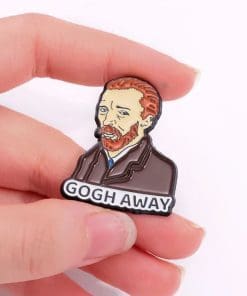 Alternative view of Vincent Van Gogh 'Gogh Away | Self-Portrait' Enamel Pin