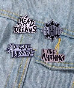 Alternative view of Rock Band 'The Warning' Enamel Pin