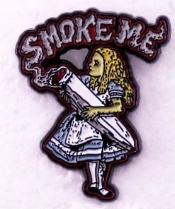 Alice 'Smoke Me' Enamel Pin - Image 5