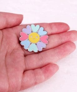 Alternative view of Sweet Flower 'Love Petals' Enamel Pin