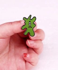 Alternative view of Squishy Green Slime Enamel Pin