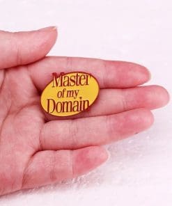 Alternative view of Seinfeld 'Master of My Domain | The Contest' Enamel Pin