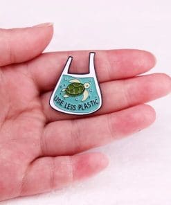 Alternative view of Awareness 'Use Less Plastic | Turtle' Enamel Pin