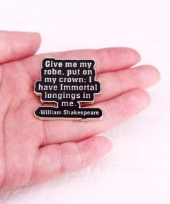 Alternative view of Shakespeare's Tragedy 'Antony and Cleopatra | Immortal Longings' Enamel Pin