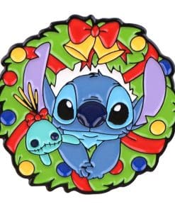 Lilo and Stitch 'Stitch | Christmas Wreath' Enamel Pin