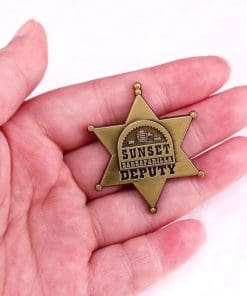 Alternative view of Fallout 'Sunset Sarsaparilla Deputy Sheriff Badge' Enamel Pin