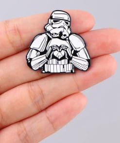 Alternative view of The Mandalorian 'Boba Fett | Love Gesture' Enamel Pin
