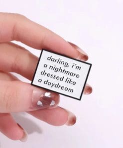 Alternative view of Taylor Swift 'Blank Space Lyrics | Darling I’m A Nightmare’ Enamel Pin