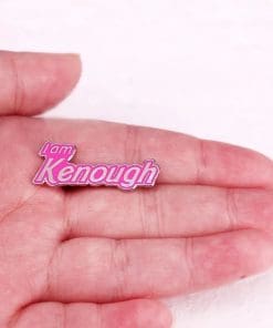 Alternative view of Barbie 'I Am Kenough' Enamel Pin