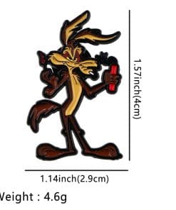 Wile E. Coyote 'Dynamite Ready' Enamel Pin - Image 4
