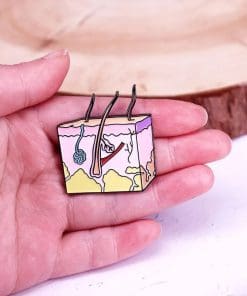 Alternative view of Anatomy 'Dermatological Skin and Cell' Enamel pin