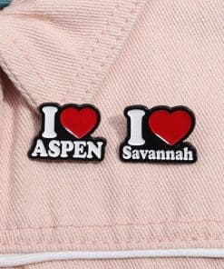 Alternative view of Travel Love 'I Love | Set of 2' Enamel Pin