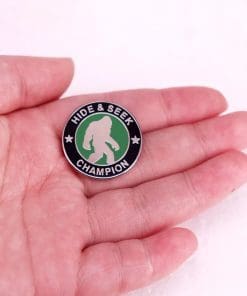 Alternative view of Bigfoot 'Hide & Seek Champion' Enamel Pin