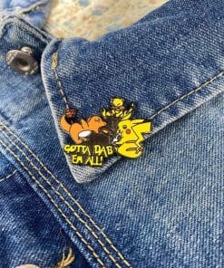Alternative view of Pokemon Meme 'Gotta Dab 'Em All' Enamel Pin