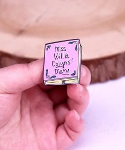 Alternative view of Hardcover Journal 'Miss Willa Colyns Diary' Enamel Pin