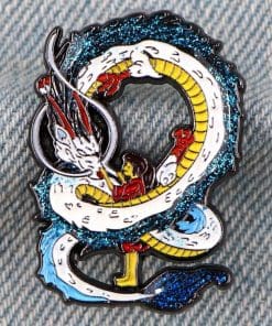 Alternative view of Spirited Away 'Haku the Friendly Dragon' Enamel Pin