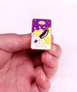 Alternative view of Frog Tarot 'Death' Enamel Pin