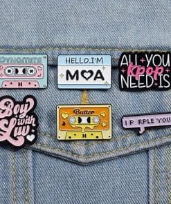Alternative view of BTS 'I PuRPLE YOU' Enamel Pin