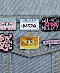 Alternative view of BTS 'Boy With Luv' Enamel Pin