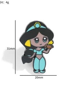 Alternative view of Dis-ney 'Princess Jasmine Chibi' Enamel Pin