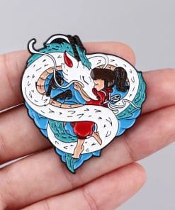 Alternative view of Spirited Away ‘Chihiro & Dragon Haku’ Enamel Pin