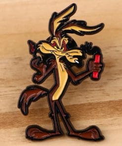 Alternative view of Wile E. Coyote 'Dynamite Ready' Enamel Pin