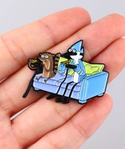 Alternative view of Regular Show ‘Mordecai and Rigby | Game Time’ Enamel Pin