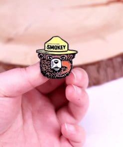 Alternative view of Smokey Bear 'US Wildfire Campaign Icon' Enamel Pin