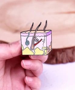 Anatomy 'Dermatological Skin and Cell' Enamel pin - Image 3