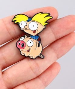 Alternative view of Hey Arnold! 'Abner | Pet Pig' Enamel Pin