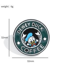 Alternative view of Duck Tales 'Dewey Duck Coffee' Enamel Pin