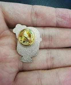 Alternative view of Kirby 'Yellow Cocktail' Enamel Pin