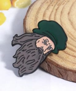 Alternative view of Leonardo di ser Piero da Vinci Enamel Pin