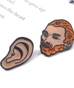 Alternative view of Van Gogh 'Left Ear' Enamel Pin