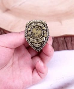 Alternative view of Fallout 'Valentine Detective Agency' Enamel Pin