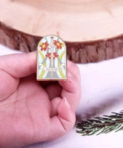 Alternative view of Throne of Glass 'To Whatever End' Enamel Pin