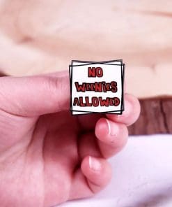 Alternative view of Sponggebob Squareppants 'No Weenies Allowed' Enamel Pin