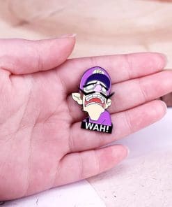 Alternative view of Super Smash Bros ‘Waluigi | Wah’ Enamel Pin
