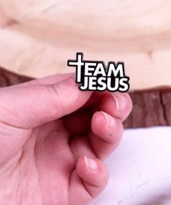 Alternative view of Team Jesus Enamel Pin