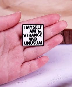 Alternative view of Beetlejuice 'I Myself Am Strange And Unusual | Lydia Deetz' Enamel Pin