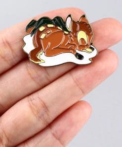 Alternative view of Bambi 'Sleeping Deer' Enamel Pin