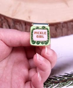Alternative view of Dill Pickles 'Pickle Girl' Enamel Pin