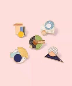 Geometry Shapes 'Math Set of 5' Enamel Pin