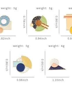 Geometry ' Round Math' Enamel Pin - Image 3