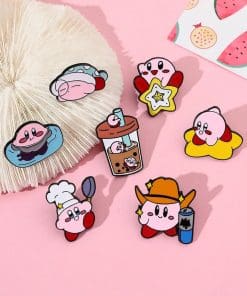 Alternative view of Kirby 'Star Dance 2.0' Enamel Pin