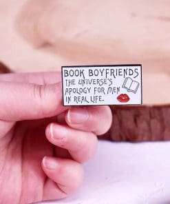 Alternative view of Book Boyfriends ‘Universe's Apology for Men in Real Life’ Enamel Pin