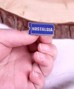 Alternative view of Nostalgia 'Ticket Stub' Enamel Pin