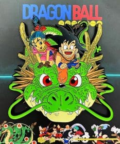 Alternative view of Dragon Ball Z 'Shenron | Luminous Green' Enamel Pin