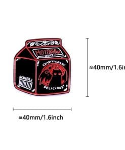Mothman 'Juice | Cryptically Delicious' Enamel Pin - Image 4