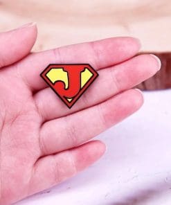 Alternative view of Superhero 'Super J' Enamel Pin